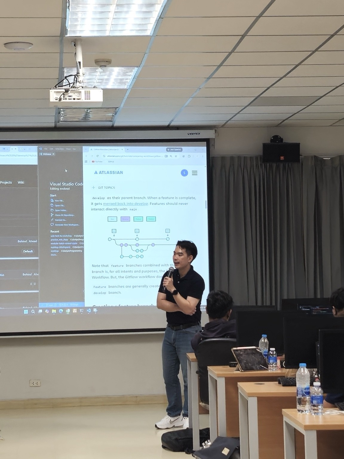 Explaining Gitflow Workflow and how a software-development team collaborates