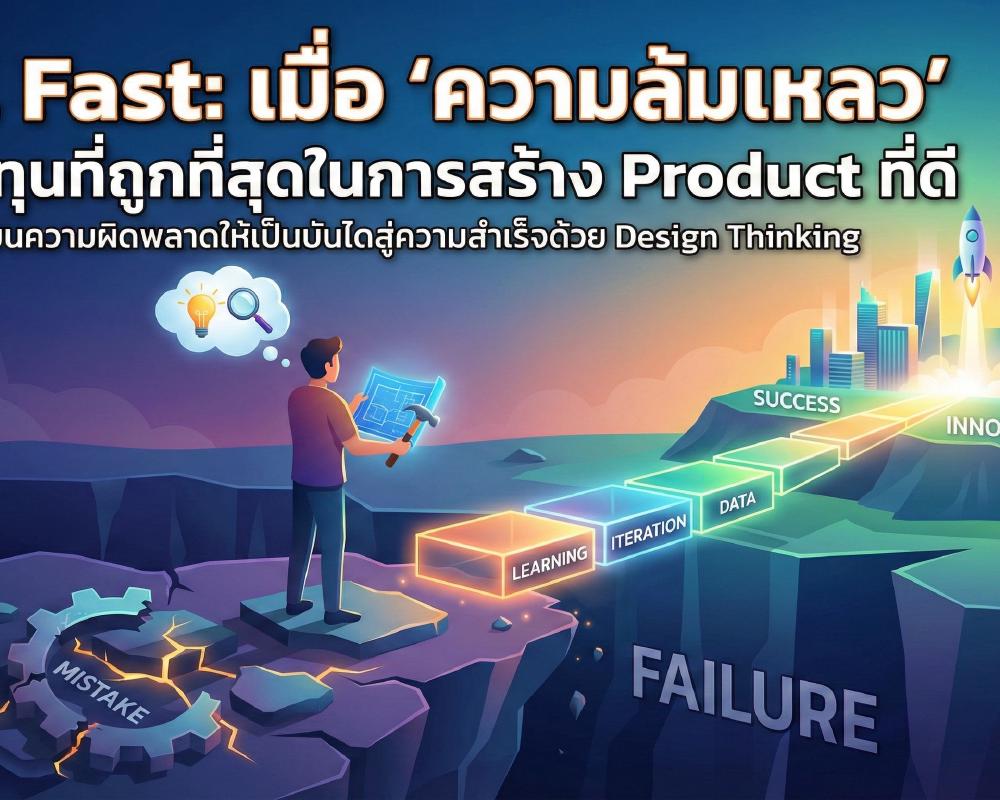 Featured image of post Fail Fast: เมื่อ 'ความล้มเหลว' คือต้นทุนที่ถูกที่สุดในการสร้าง Product ที่ดี
